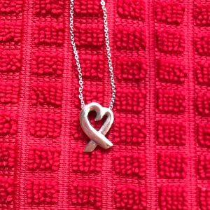 Tiffany & Co Paloma Picasso heart pendant necklace